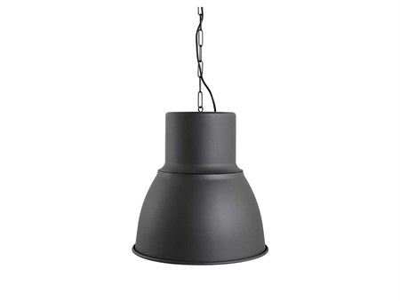 Takhängd lampa svart, 100W, 38cm ø inkl el och vajer